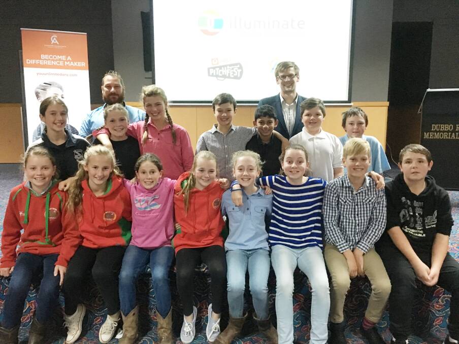LEARNING: Narromine Public Students taking on big social issues for the future at the ‘illuminate: nextgen’ challenge. Photo: CONTRIBUTED.
