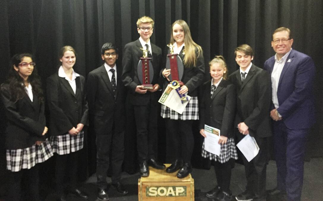Being Heard: Soap box challenge with years 7 to 12 students from all corners of the Dubbo Electorate. All participants gave great presentations.