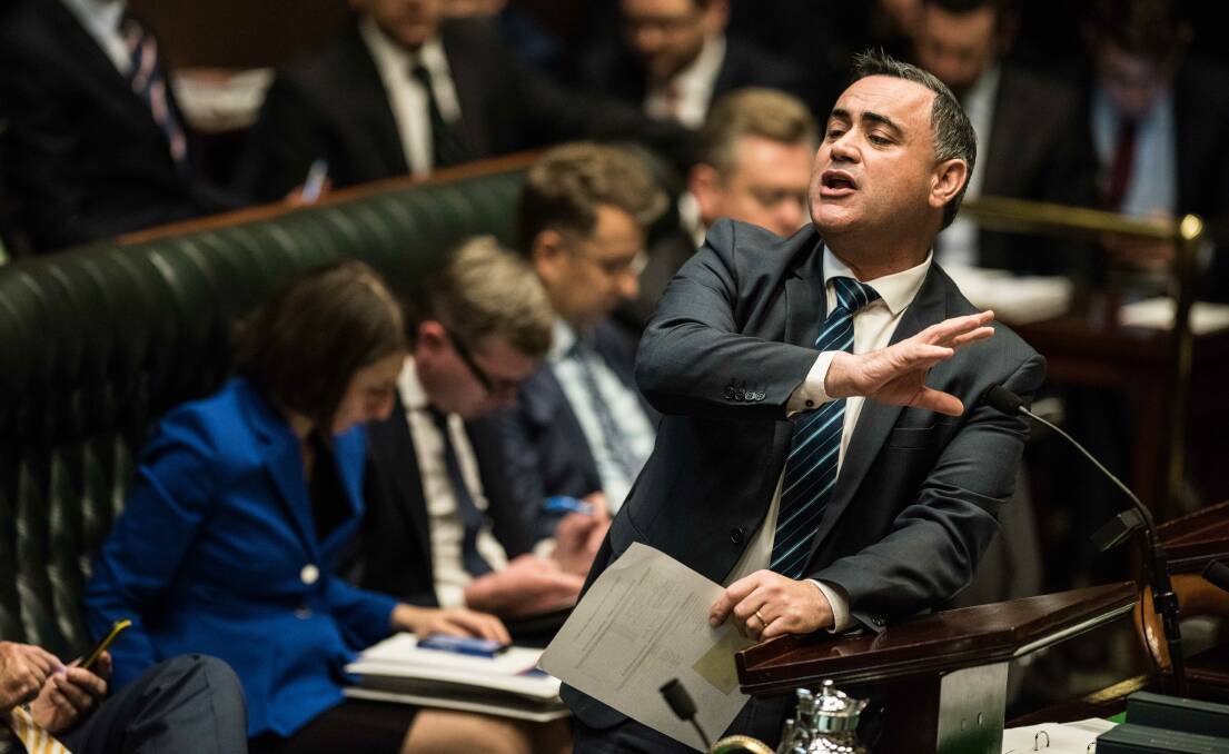 Thriving: Nationals leader John Barilaro has returned fire after attacks from Labor and the SFF about his party's record in the Central West. Photo: WOLTER PEETERS