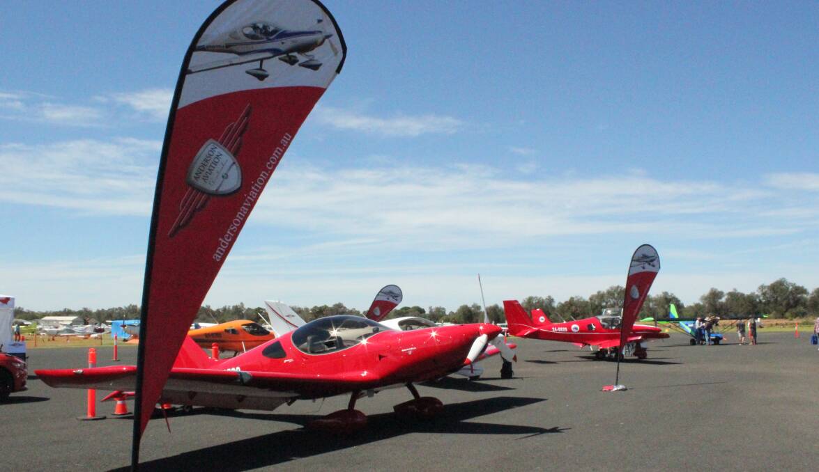 Aviation spectacular: At least 1500 locals, exhibitors and aviation enthusiasts flocked to Narromine Airport for Oz-Kosh. Photo: JENNIFER HOAR