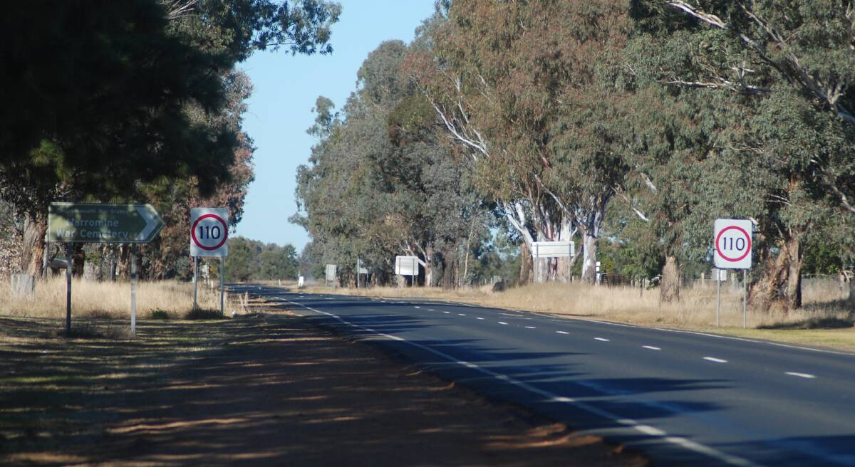Buffer zones are no longer used, the RMS says. On the Tomingley Road the speed limit rises from 50km/h straight to 110km/h.