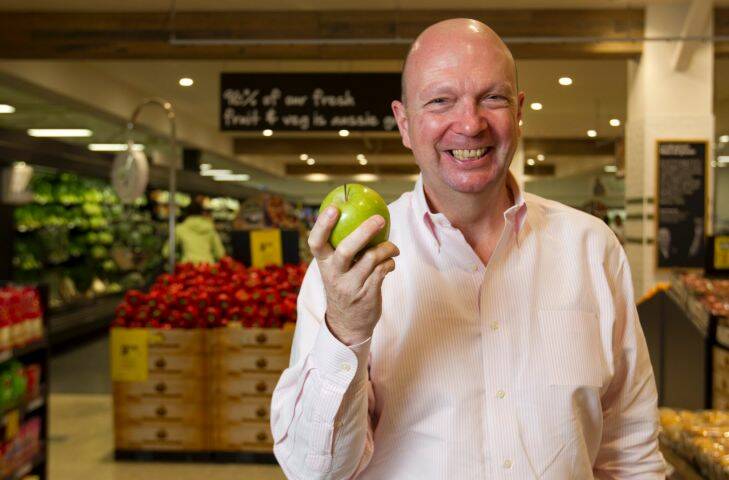 Gordon Cairns, Chairman Woolworths in their Neutral Bay store. Friday 28th August 2015 photo Louie Douvis AFR