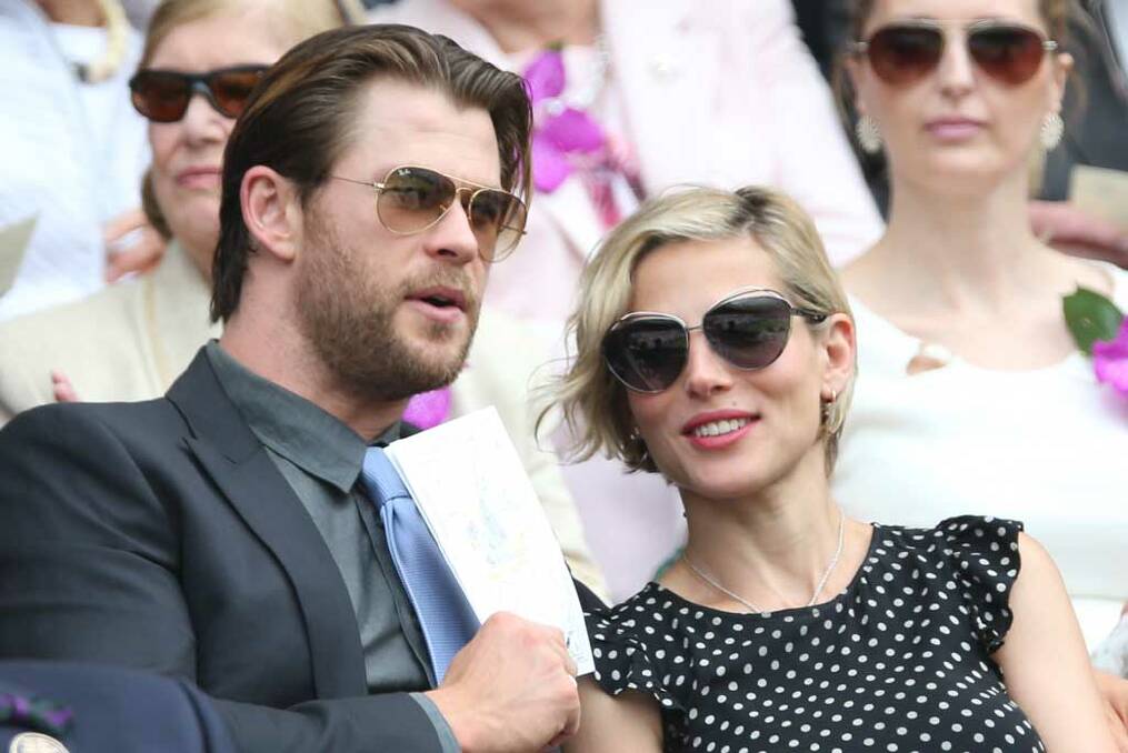 Australian actor Chris Hemsworth and his wife Elsa Pataky.
