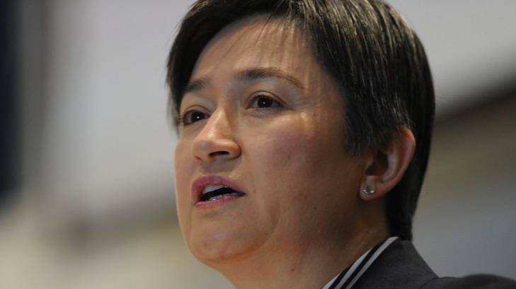 "If there is any delay to marriage equality, it will be on Malcolm Turnbull's head": Labor frontbencher Penny Wong Photo: Graham Tidy, Fairfax Media