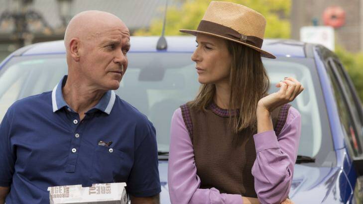 Parlez-vous français? Gary Sweet and Rachel Griffiths in <i>House Husbands</i>, which will be remade in France and Italy.