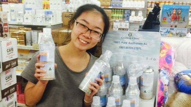 Entrepreneurs are bottling Australian air and selling it to Chinese people. Photo: Supplied