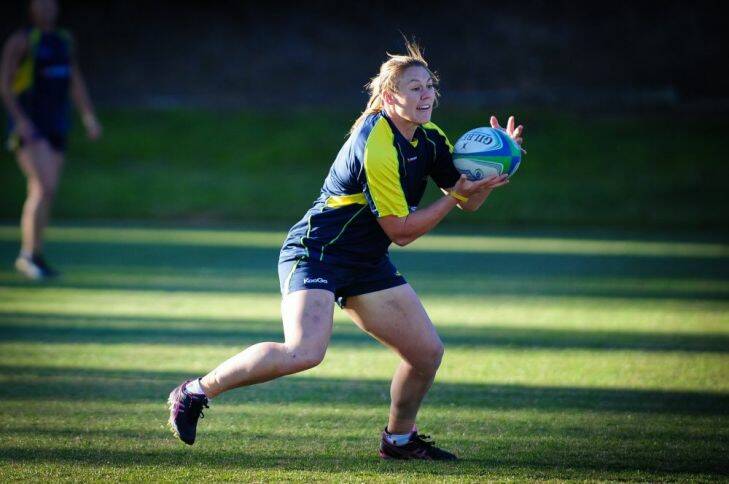 Sport: Former Canberra mechanic, Sharni WIlliams has been named the Australian Women's Sevens Rugby Captain. 6th of May 2013. Canberra Times Photograph by Katherine Griffiths Photo: Katherine Griffiths