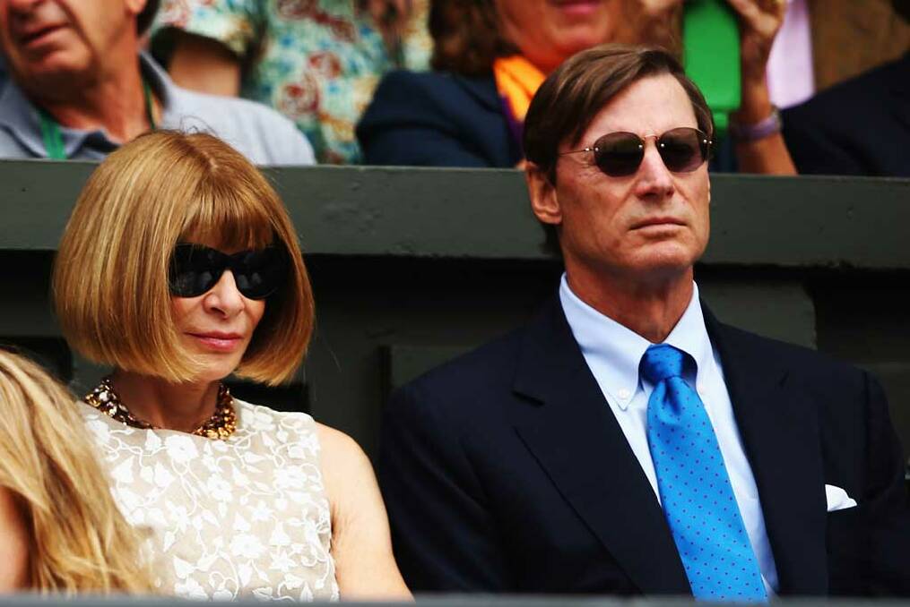 US Vogue Editor-In-Chief Anna Wintour and her partner, Texan millionaire, Shelby Bryan.