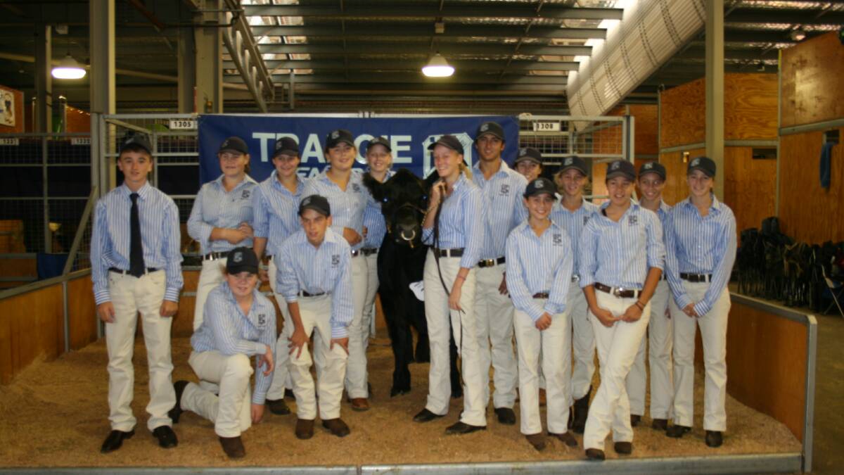 ALL DRESSED UP: Trangie Central School Cattle Team 
