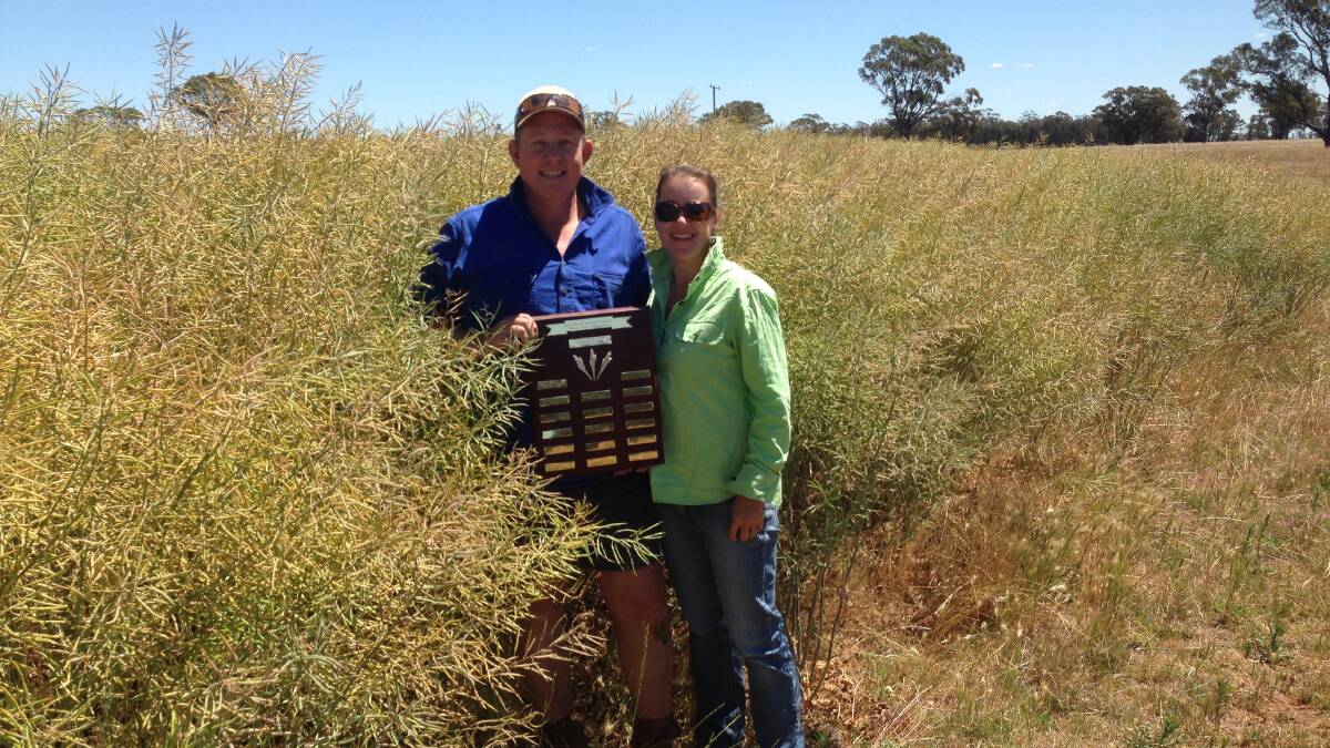 Christopher and Neroli Brennan winners of the RAS Field Crop Competition.