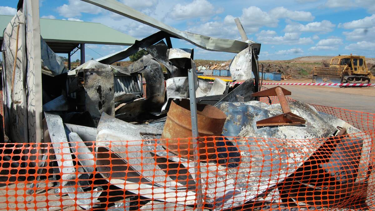 The Narromine Shire Rubbish Tip Office as it stands now.