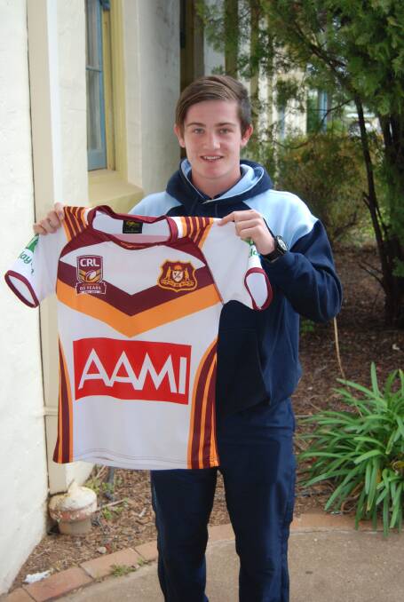 Isaac with his NSW Country jersey