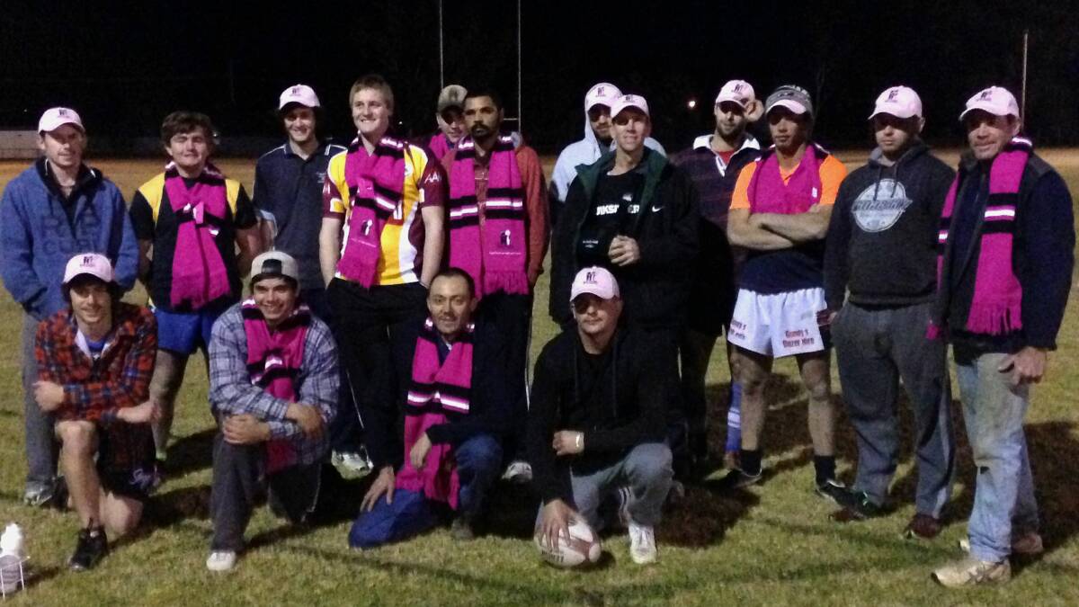 The Trangie Magpies players and committee are raising funds and awareness for the McGrath Foundation Breast Care Nurses.
