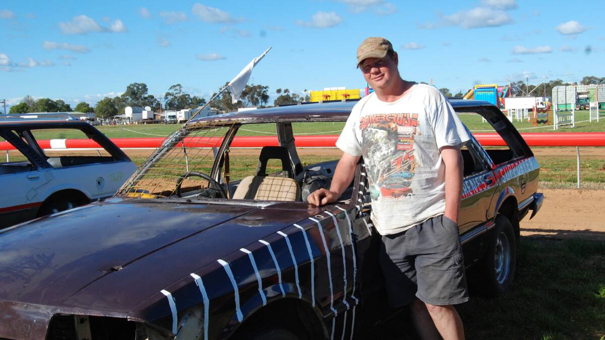 Peter Holmes and his car.