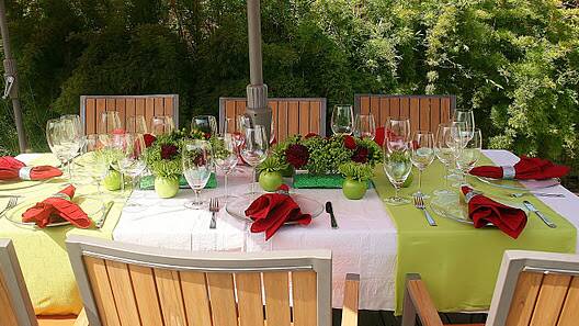 Anna said if you're hosting an outdoor lunch make sure your outdoor area is looking its best.