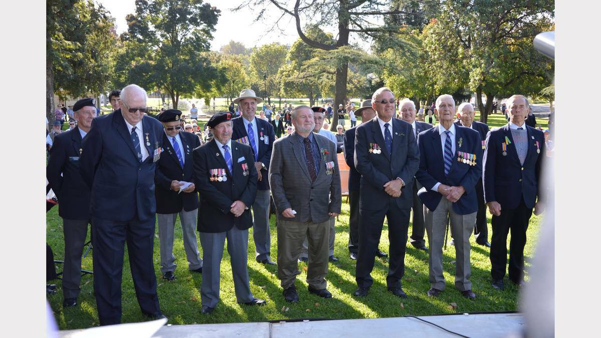 Images from the Anzac Day service in Parkes. Photo: BARBARA REEVES