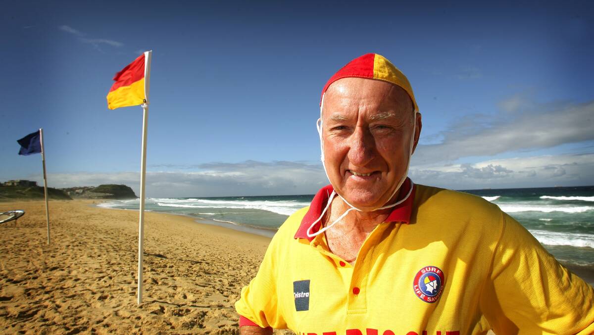 Surf lifesaver Greg Nelmes at Merewether Beach.Picture by Ryan Osland