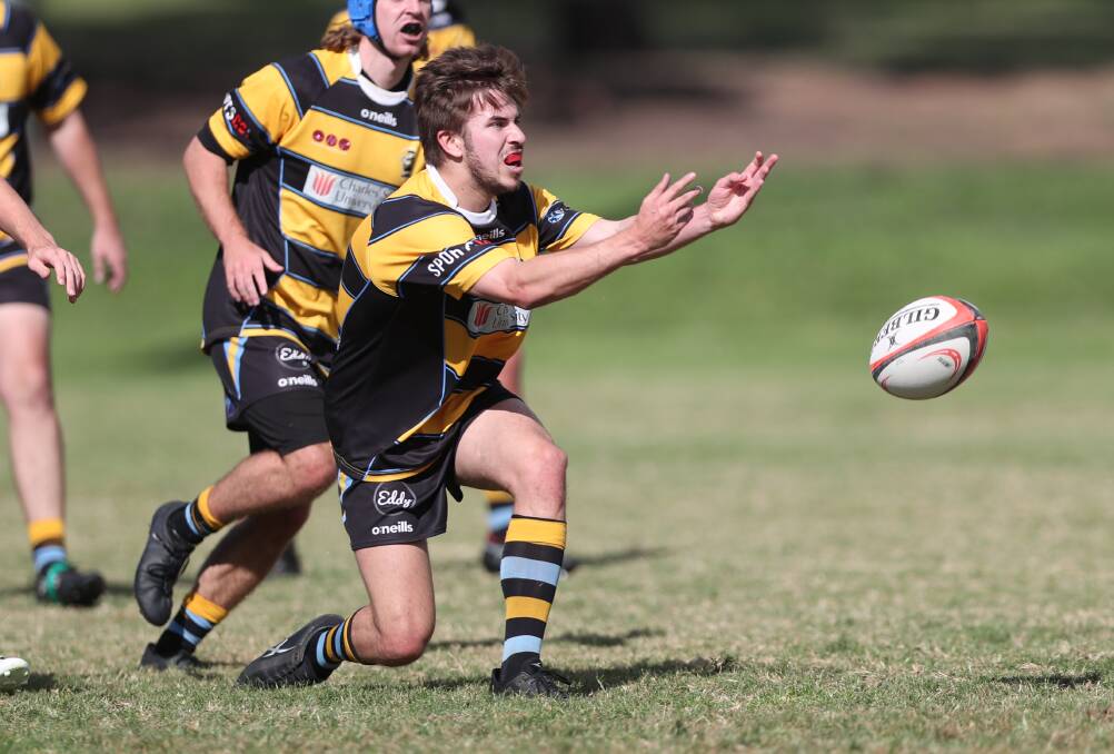 DEFEATED: Nick Plunkett and his CSU teammates suffered their first loss of the season against Narromine on Saturday, in a big blow-out score. Photo: PHIL BLATCH