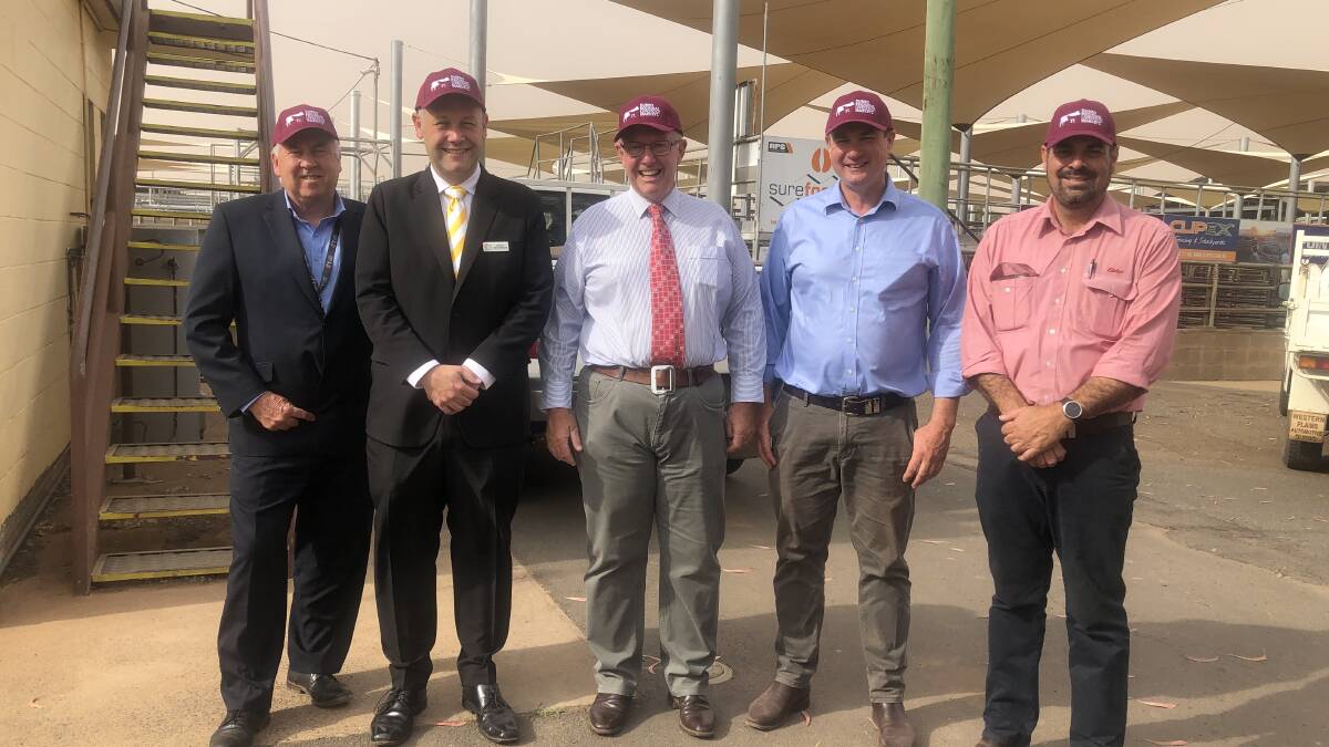 Stay Cool: The unveiling of the new shade sails at Dubbo Regional Livestock Markets.