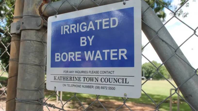 It's not just for home use, Katherine's sports grounds are watered by likely contaminated bore water.