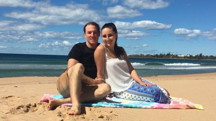 Helping young: Kellie Grady and her partner Mitch Raven, from Nowra, are young foster carers.