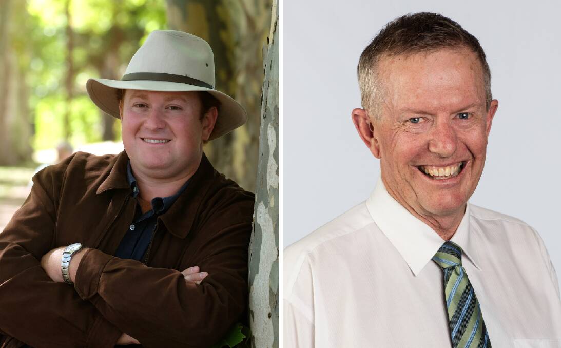 FRONT RUNNERS: Country Labor candidate for the federal seat of Parkes Jack Ayoub (left) and incumbent Nationals Member for Parkes Mark Coulton (right) are most likely to win the seat at the May 18 election.