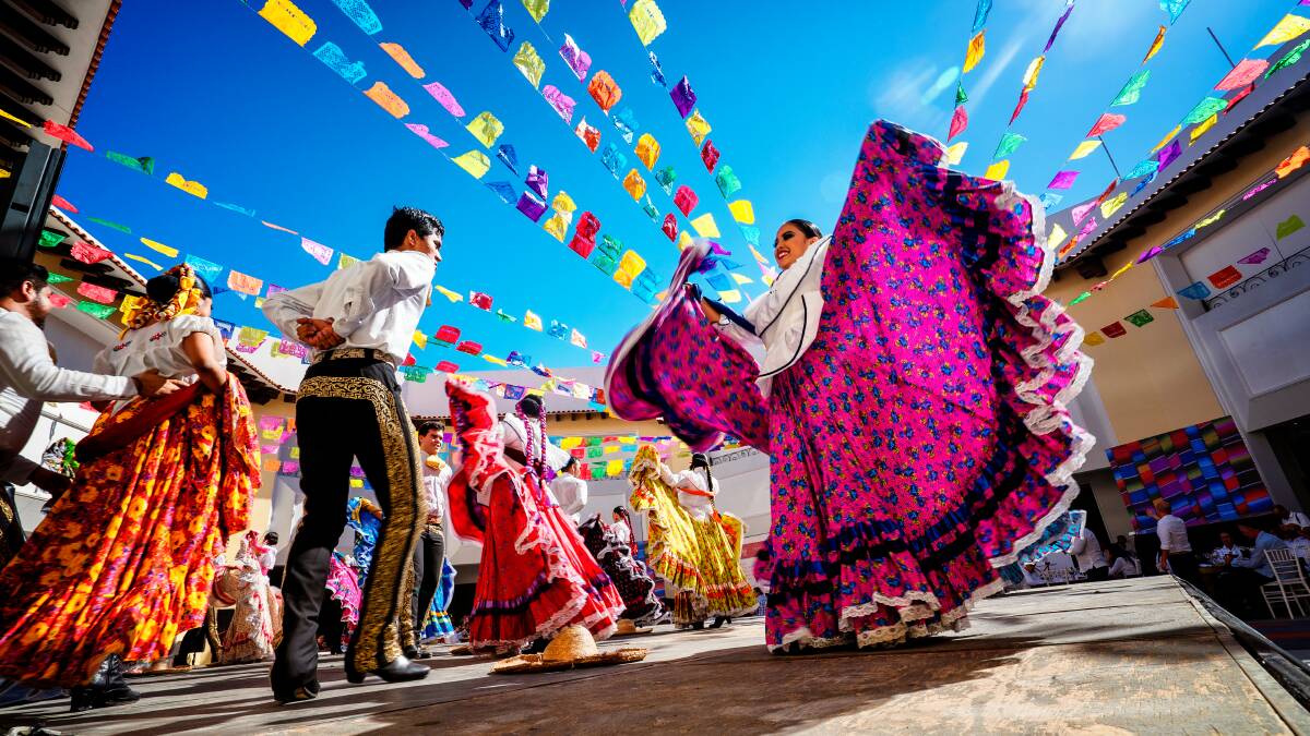 Folklore dancers in traditional dress, Puerto Vallarta. Picture Shuttestock