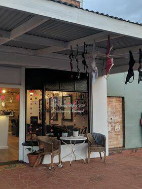 BRAS OUT: Sassy Styles Hairdressers are hanging out bras to raise money for the National Breast Cancer Foundation. Photo: CONTRIBUTED