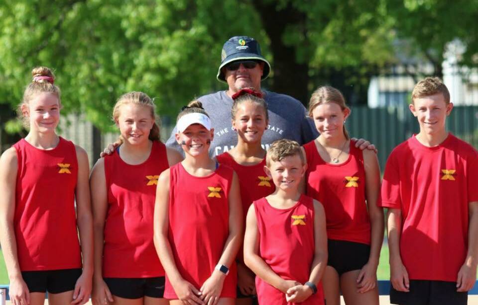 IMPROVING: Jason Chatfield with young budding athletes he coaches through his business. Photo: CONTRIBUTED