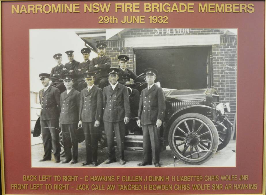 The fire brigade at the station where it stands today. 