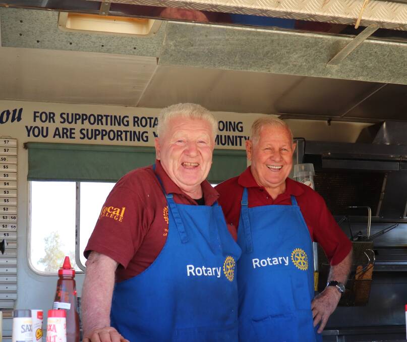 PACKING UP: Rotary president Nesto Falcioni (left) says that support for markets has been declining for a number of years. Photo: ZAARKACHA MARLAN