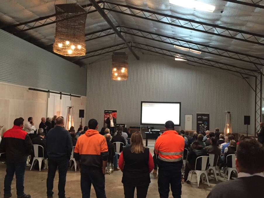 Inland Rail industry briefing at Narromine Soul Foods on Tuesday, August 14.