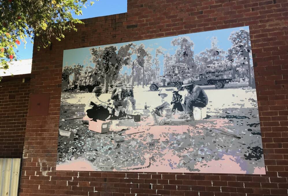 BEAUTIFICATION: The first mural has been installed in Bicentennial Park on Dandaloo Street. Photo: CONTRIBUTED