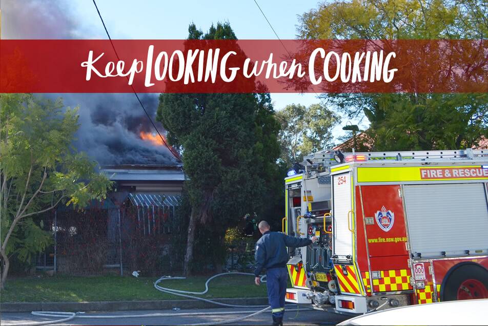 Narromine Fire and Rescue issue timely reminder to keep looking while cooking after over fire in Narromine. Photo: FIRE+RESCUE NSW