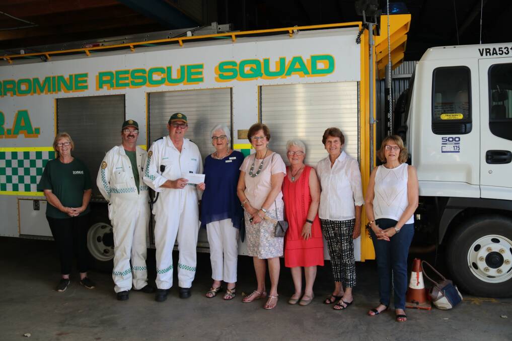 COMMUNITY: Members of the Narromine VRA with Maureen Bootle, Carolynne King, Ginny Mather, Marj Kelly and Annie Harmer. Photo: CONTRIBUTED