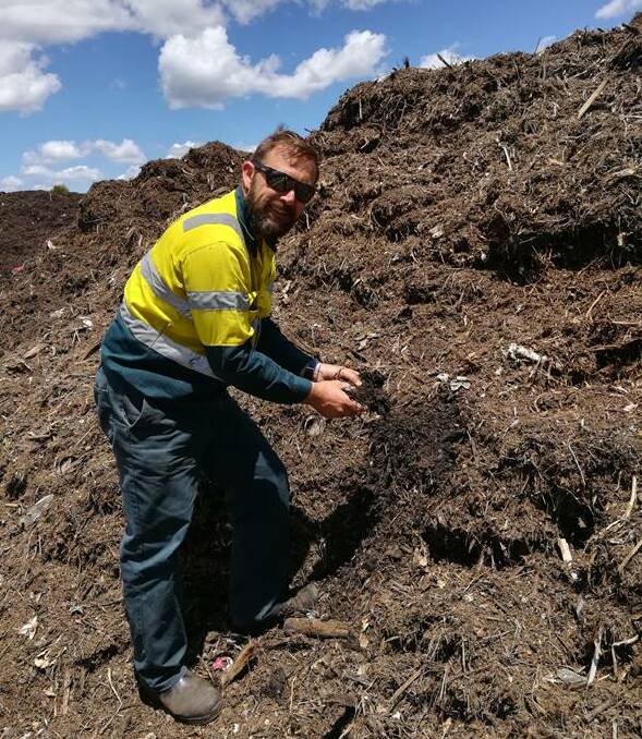 Staff at the Organics Processing Plant in Dubbo are happy with low levels of contamination. Photo: Supplied 