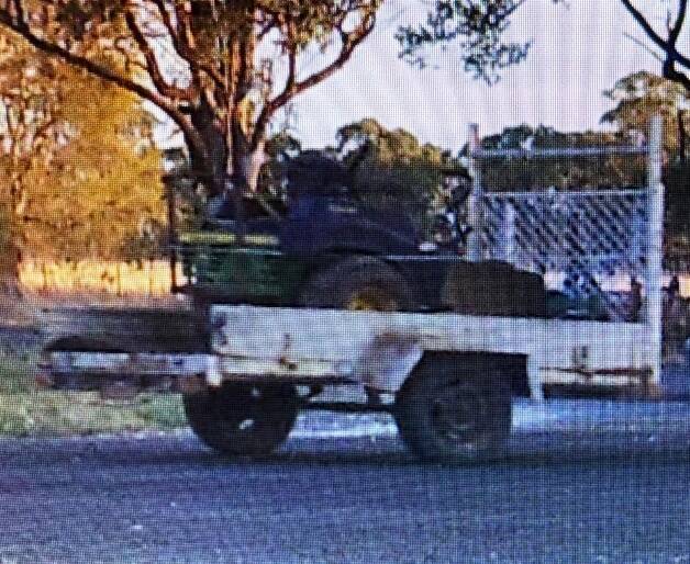 Police are appealing for information to locate this silver box trailer stolen from Narormine. 