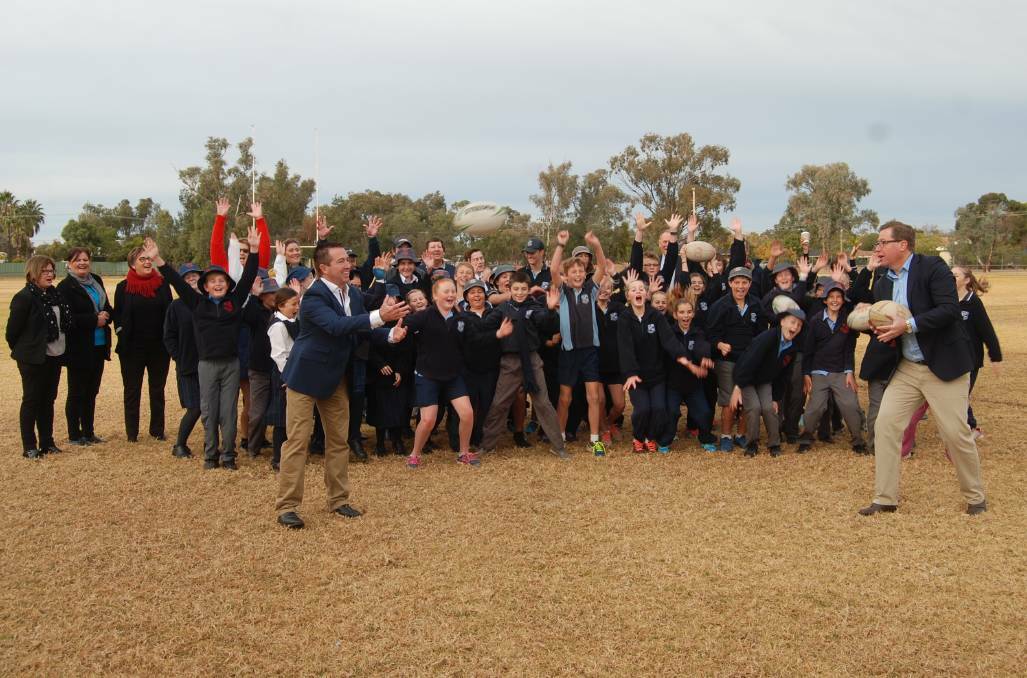 Dubbo MP Troy Grant announced the $692,000 for Alan Burns Oval last year. 