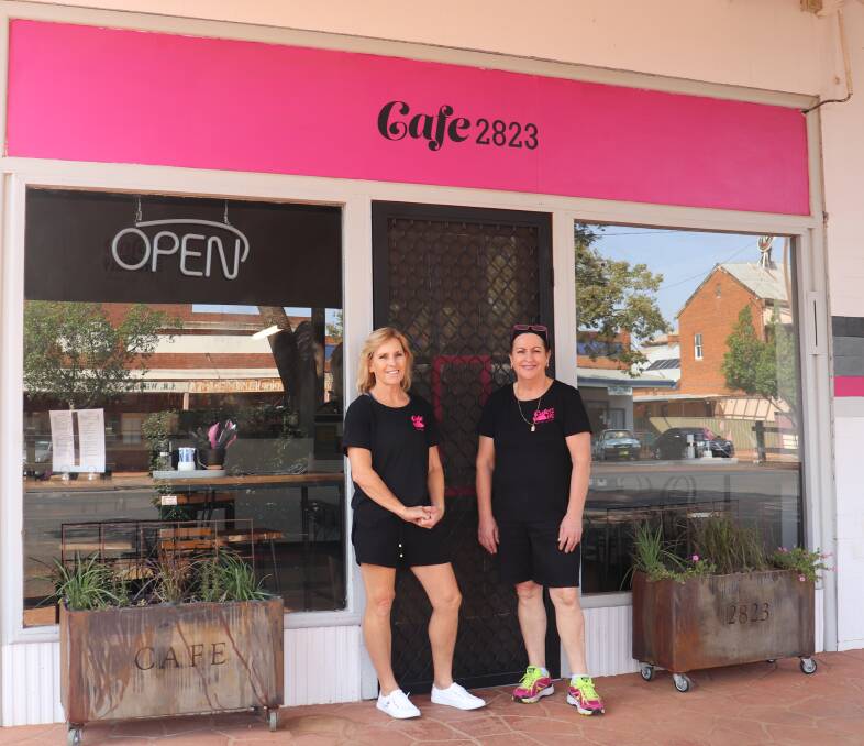 NEW BUSINESS: Trangie sisters Dee Carney and Julie Berry have opened up Cafe 2823 supporting local produce. Photo: ZAARKACHA MARLAN