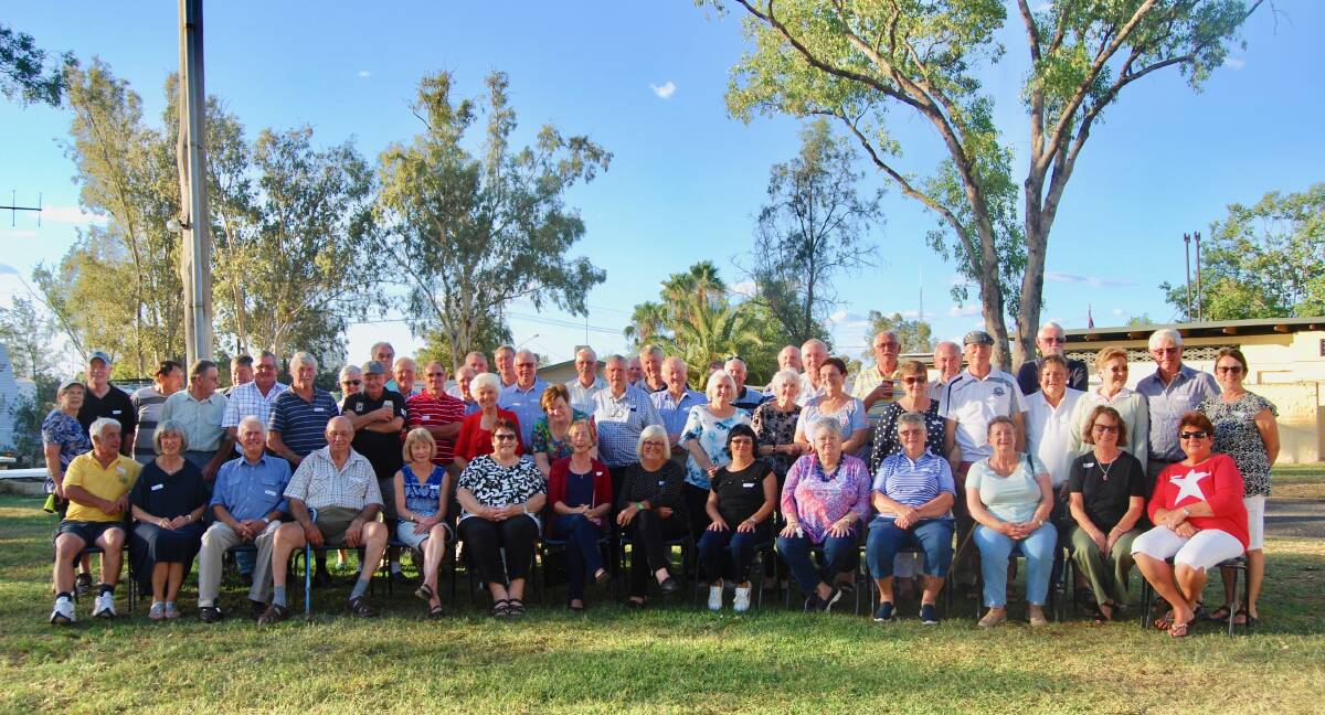 Old school mates and teachers gathered together in Trangie for their Old School Bell reunion. 