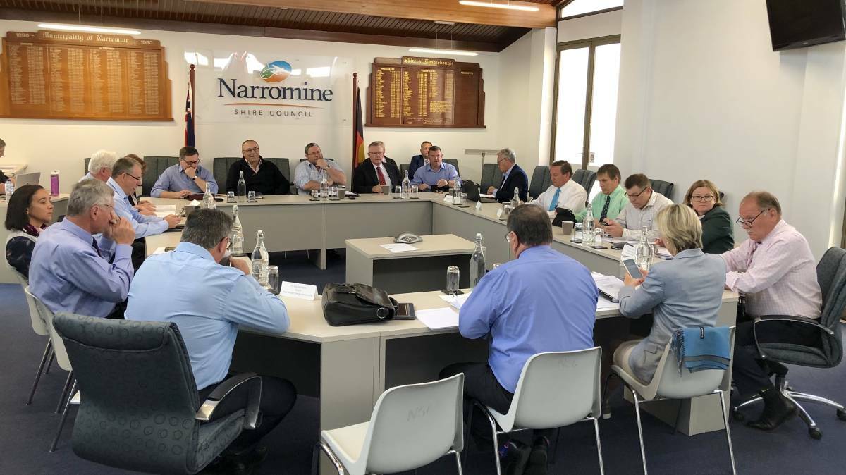 Member councils of the Orana JO at a board meeting in Narromine. Photo: FILE