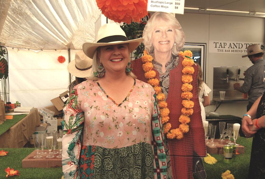 ROYAL MATES: Susie Rae with Camilla enjoying a drink at the Mungery races. Photo: ZAARKACHA MARLAN