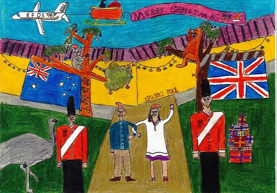 WINNER: Narromine's Zayden Berger has won Dubbo MP Troy Grant's annual Christmas card competition: Photo: CONTRIBUTED