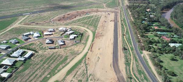 IN PROGRESS: The Narromine Skypark Residential Estate development is currently underway. Photo: CONTRIBUTED