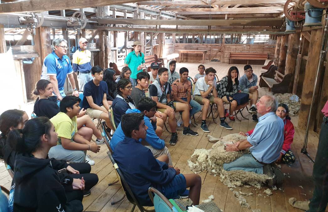 Generous kids: Twenty students from Parramatta High School's Justice League visited the community of Gilgandra recently and even did a farm tour. Photo: Supplied 