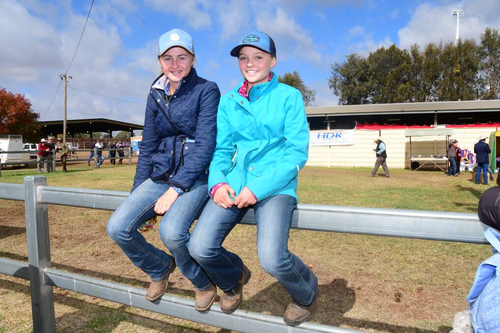 Far Left: Brooke Garland and Jasmine Kay took a minute to relax from a busy day at the 2018 Dubbo Show. Photo: Amy McIntyre.
