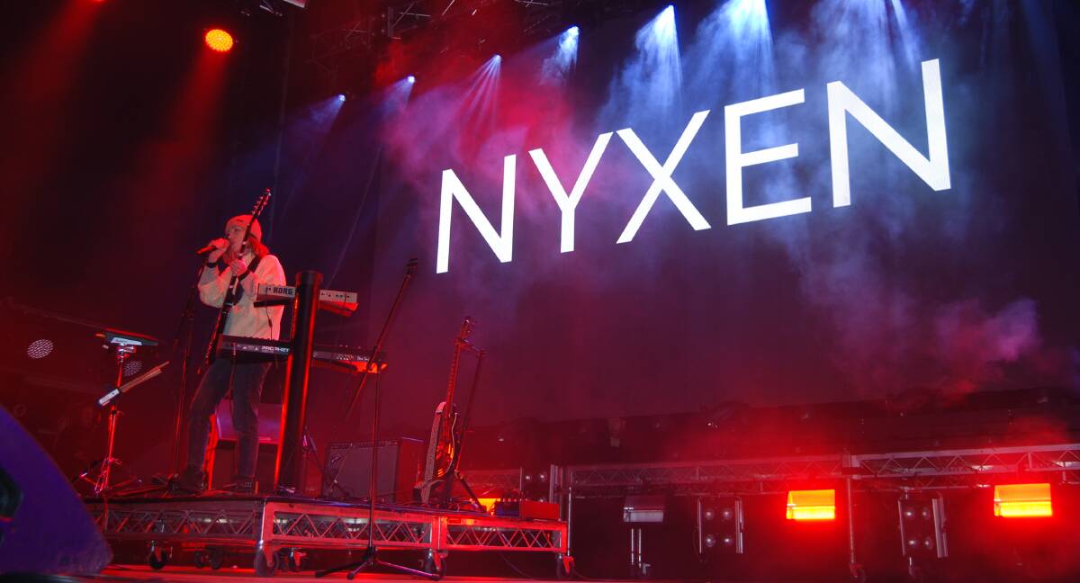 Gig: Australian artist Nyxen wowed the crowd during the first night of the two day festival. Photo: Zaarkacha Marlan