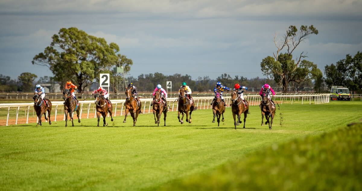 And they're racing at Narromine despite coronavirus and heavy rain the day before. The only race meeting in Australia on Thursday. Photos by Janian McMillan.