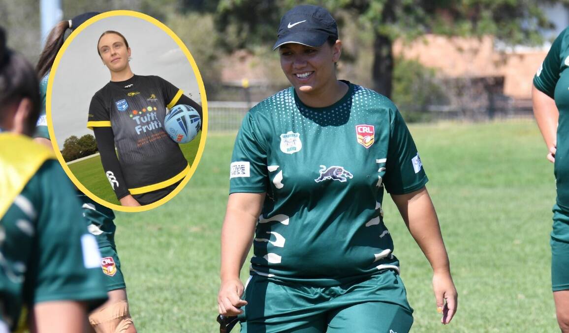 MOVING UP: Newly-appointed Prime Minister's XIII assistant coach Jess Skinner and (inset) Western-based Australian representative Kaitlyn Phillips. MAIN PHOTO: BELINDA SOOLE