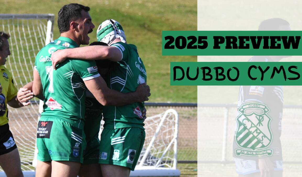 Dubbo CYMS players celebrate a try during the 2024 season. Picture by Nick Guthrie